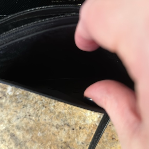 EUC KATE SPADE NEW YORK BLACK TINSEL FLAP CROSSBODY - Picture 9 of 11